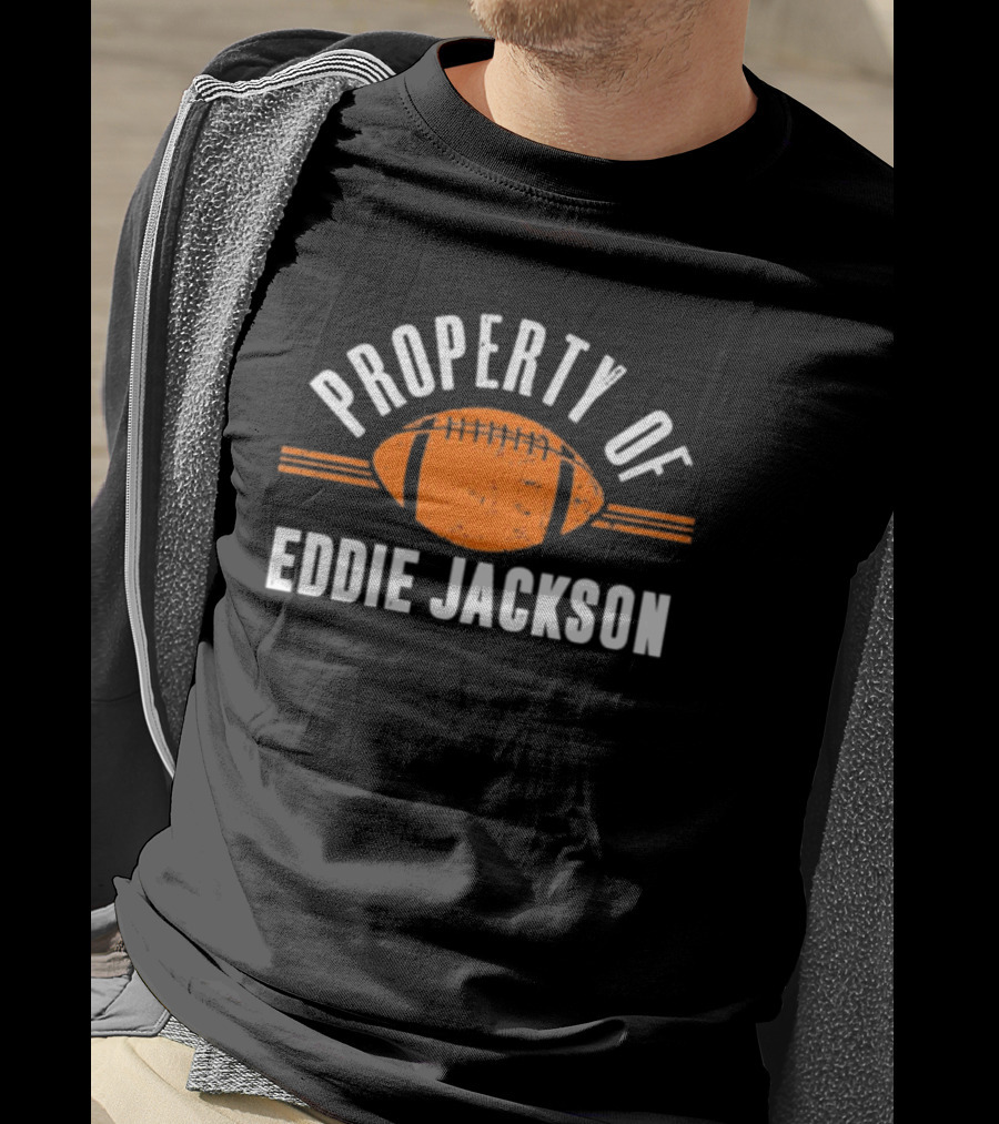 Property Of Eddie Jackson Chicago Football T-Shirt