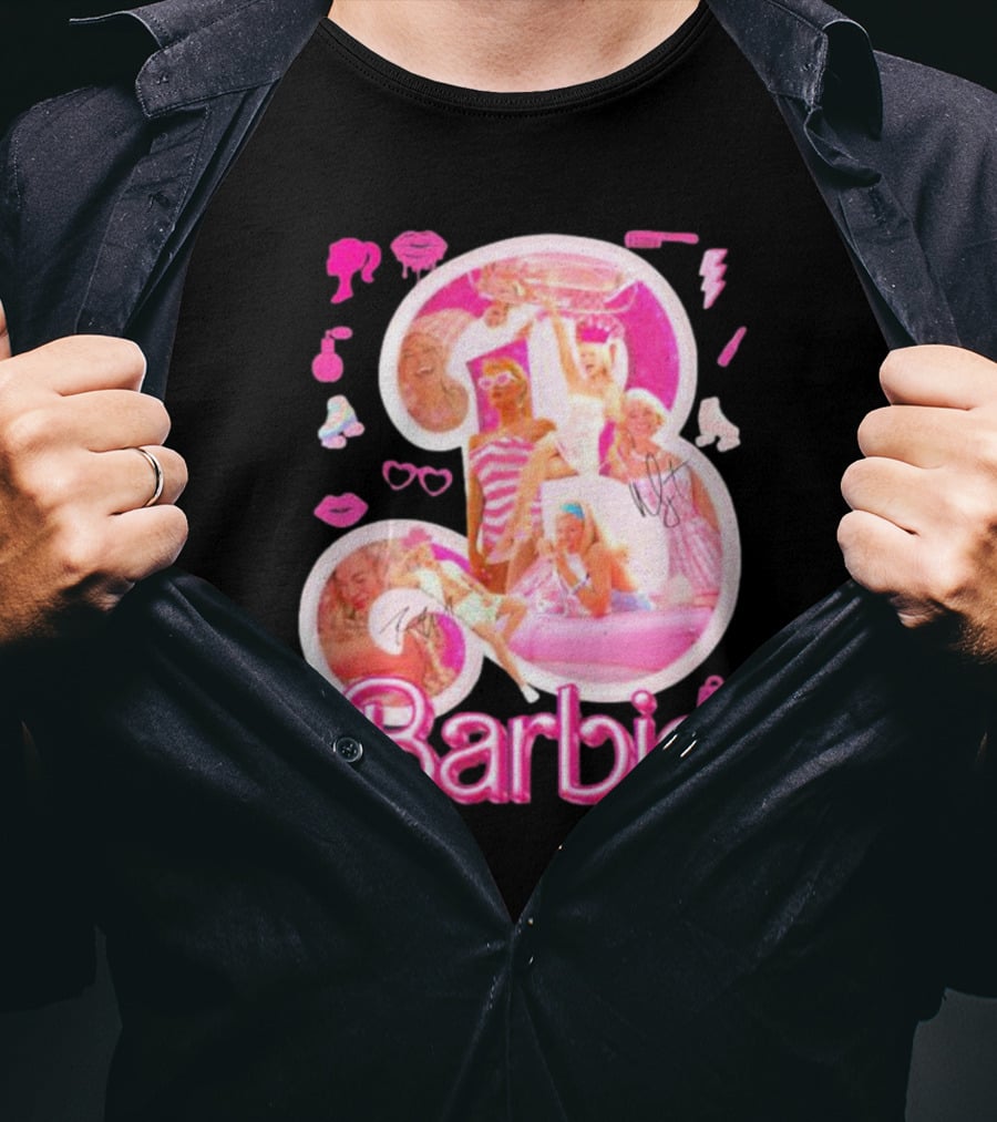Barbie Pink Glam Fashion Icons Party T-Shirt