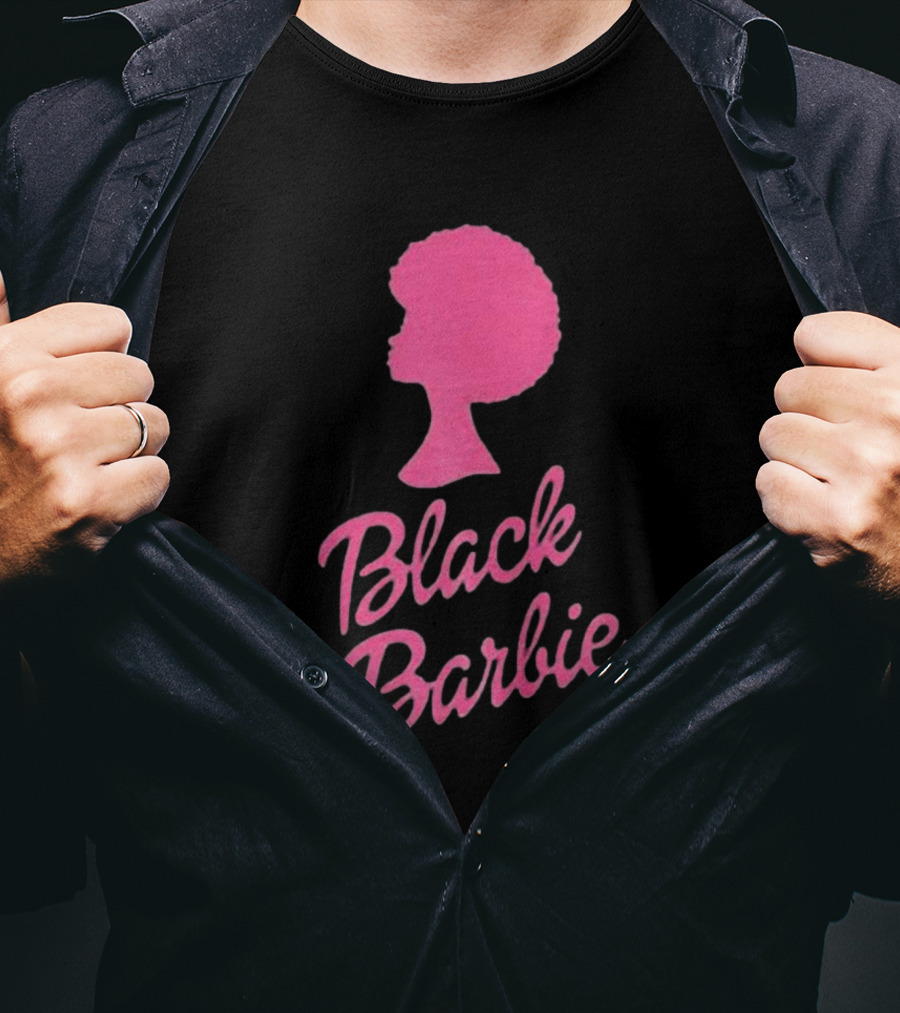 Black Barbie Afro Fan T-Shirt