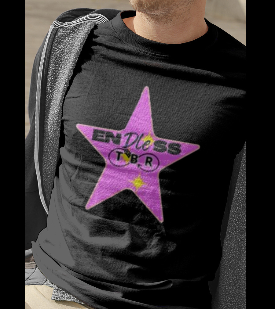 Endless TBR Star Pink Emblem With Books And Dice T-Shirt