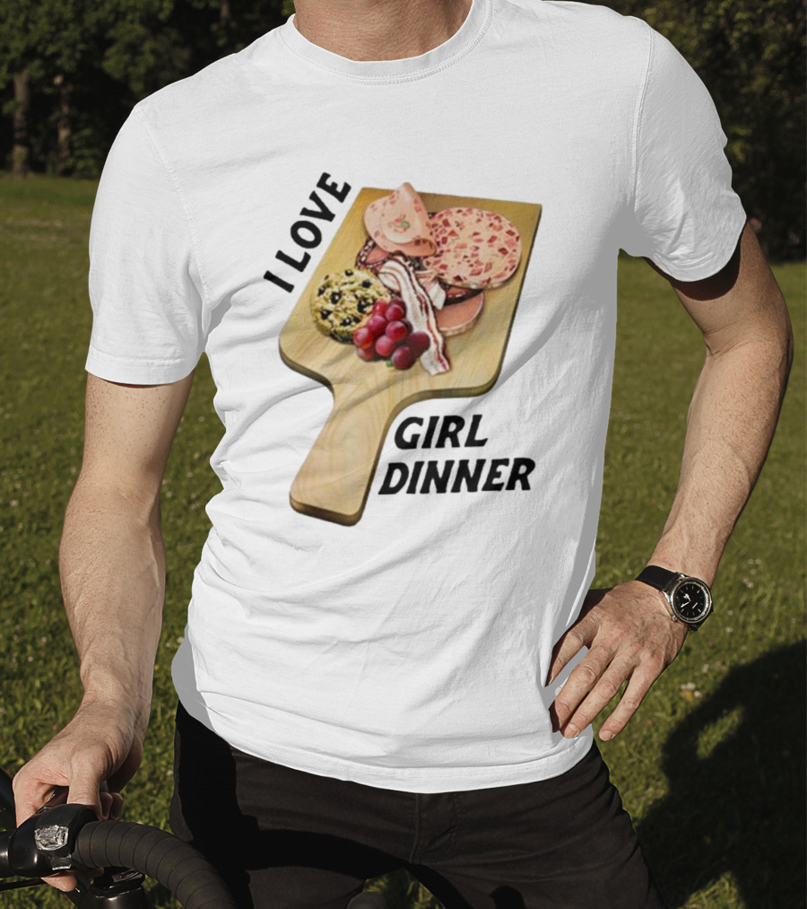 I Love Girl Dinner Charcuterie Board Aesthetic T-Shirt