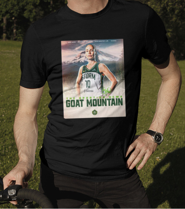 Sue Bird The Sporting News GOAT Mountain Storm 10 T-Shirt