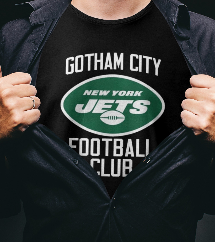 New York Jets Gotham City Football Club New York Football T-Shirt