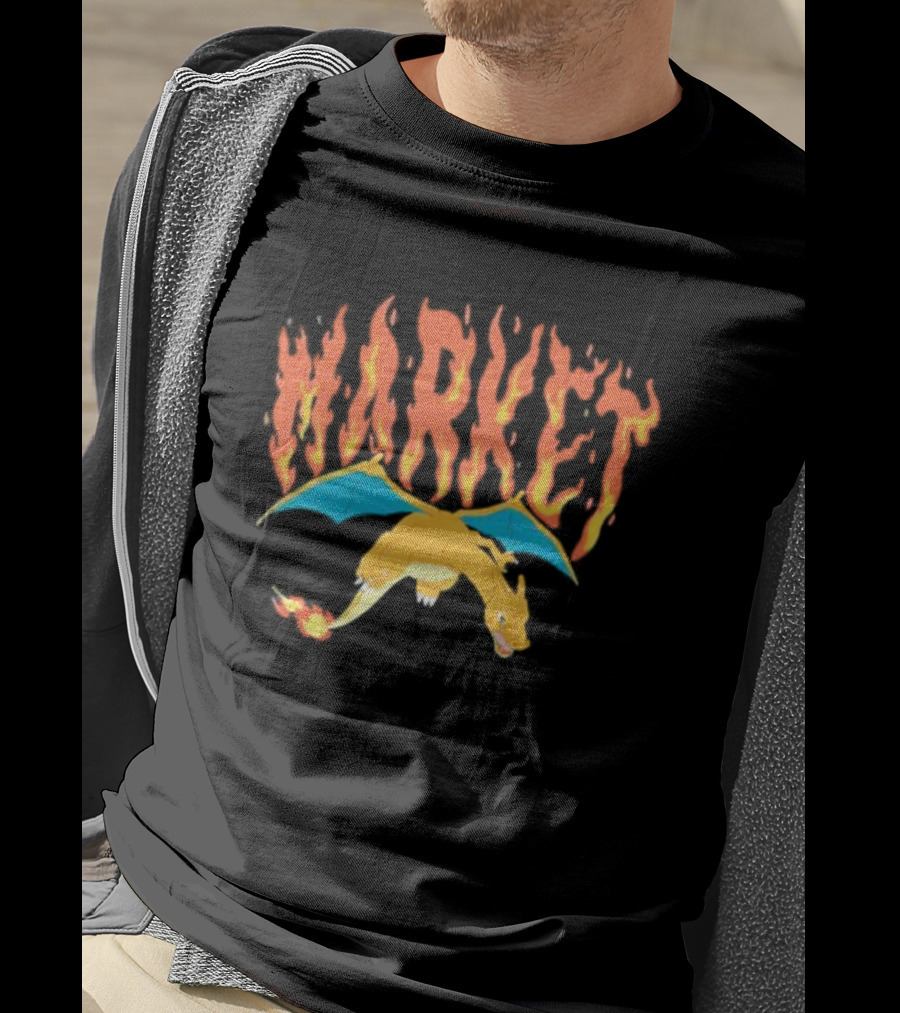 Market Charizard Flames Pokémon T-Shirt