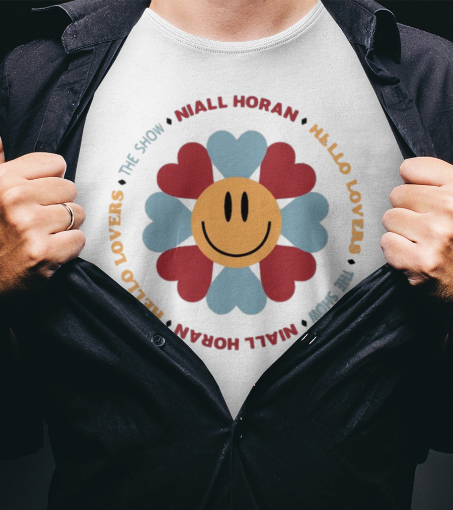 Hello Lovers Niall Horan The Show Smiley Heart Flower T-Shirt