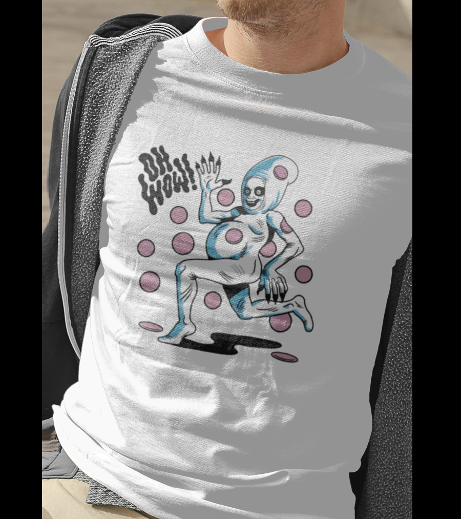 House Of Jimbo Merch Casper The Boloney Ghost Oh Wow Polka Dots T-Shirt