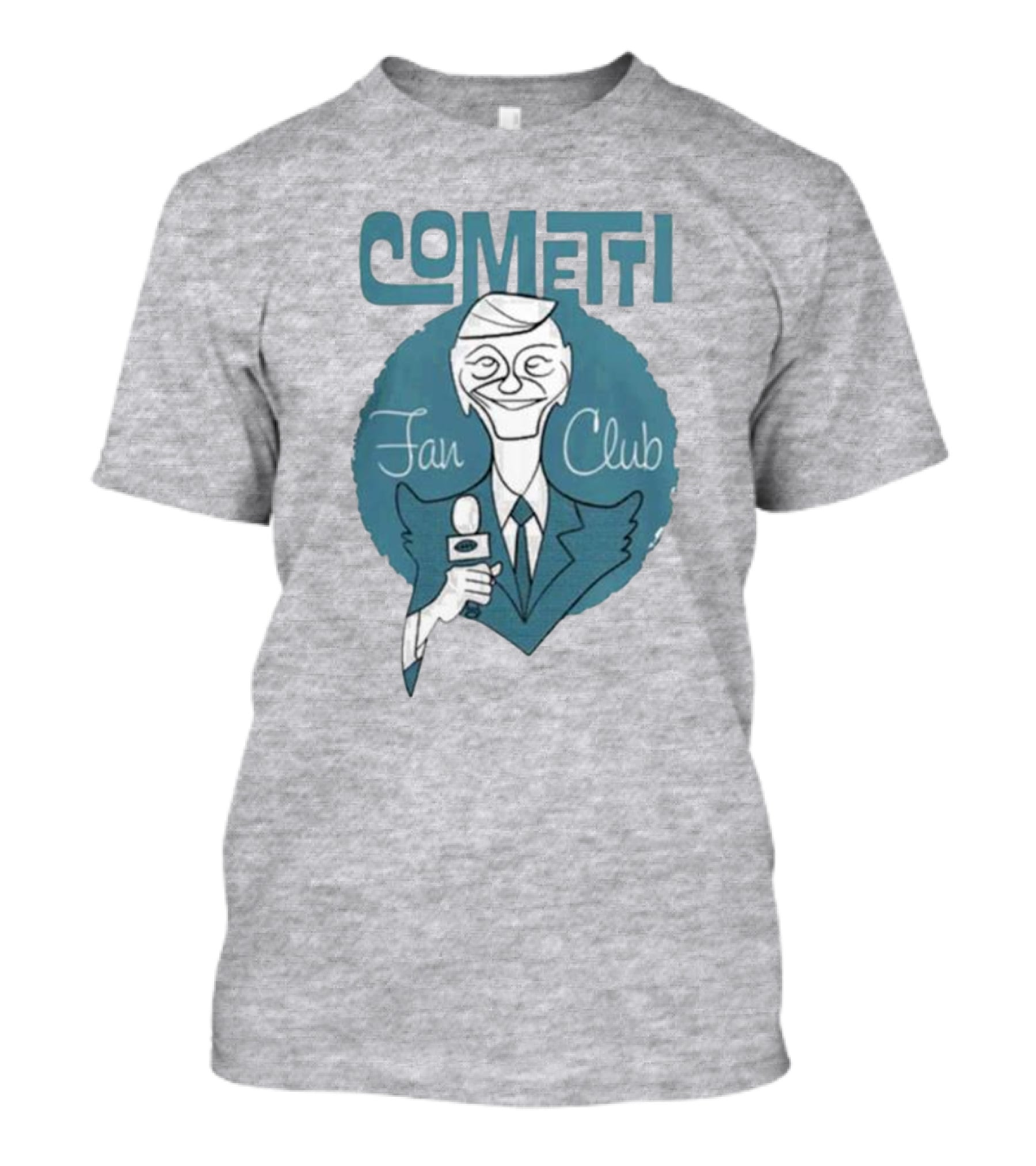 Cometti Fan Club Cartoon Microphone T-Shirt