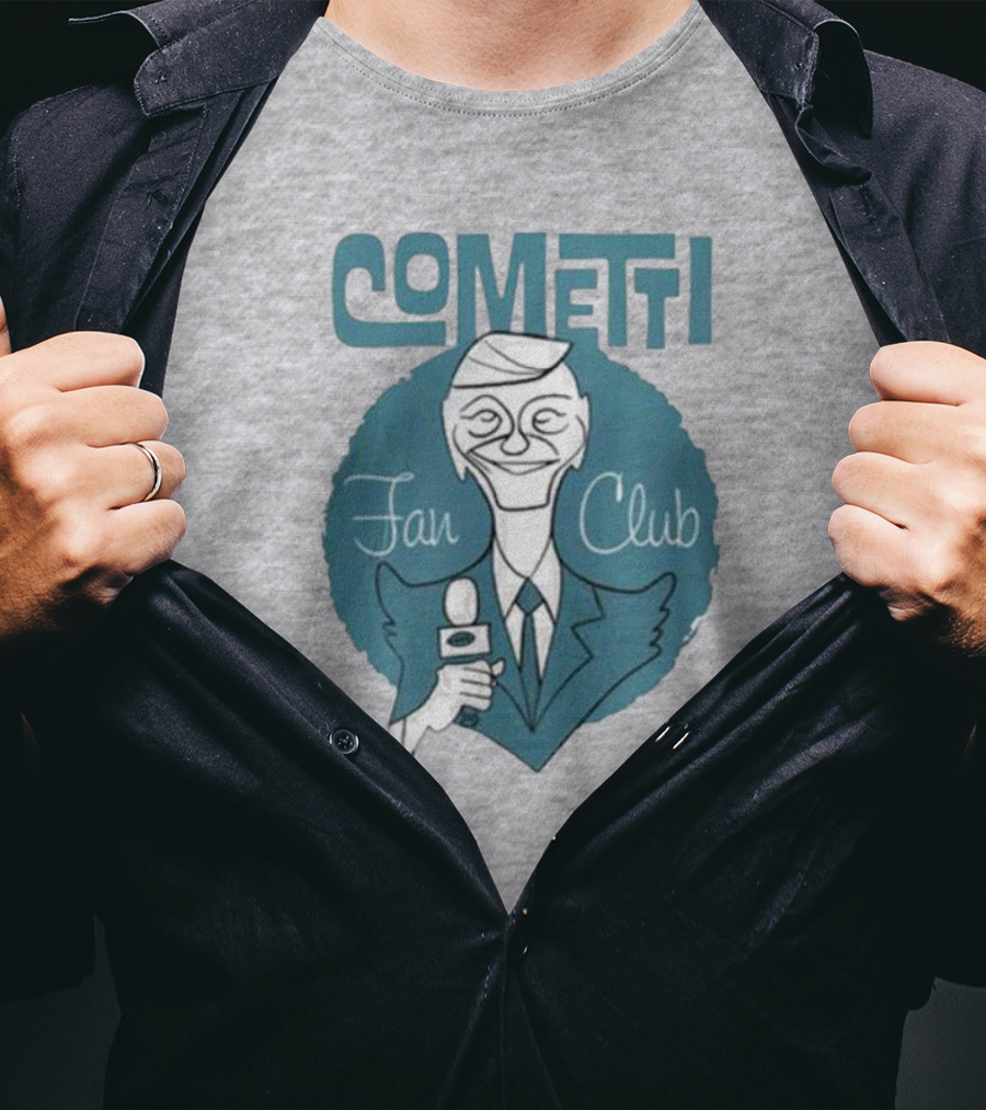 Cometti Fan Club Cartoon Microphone T-Shirt