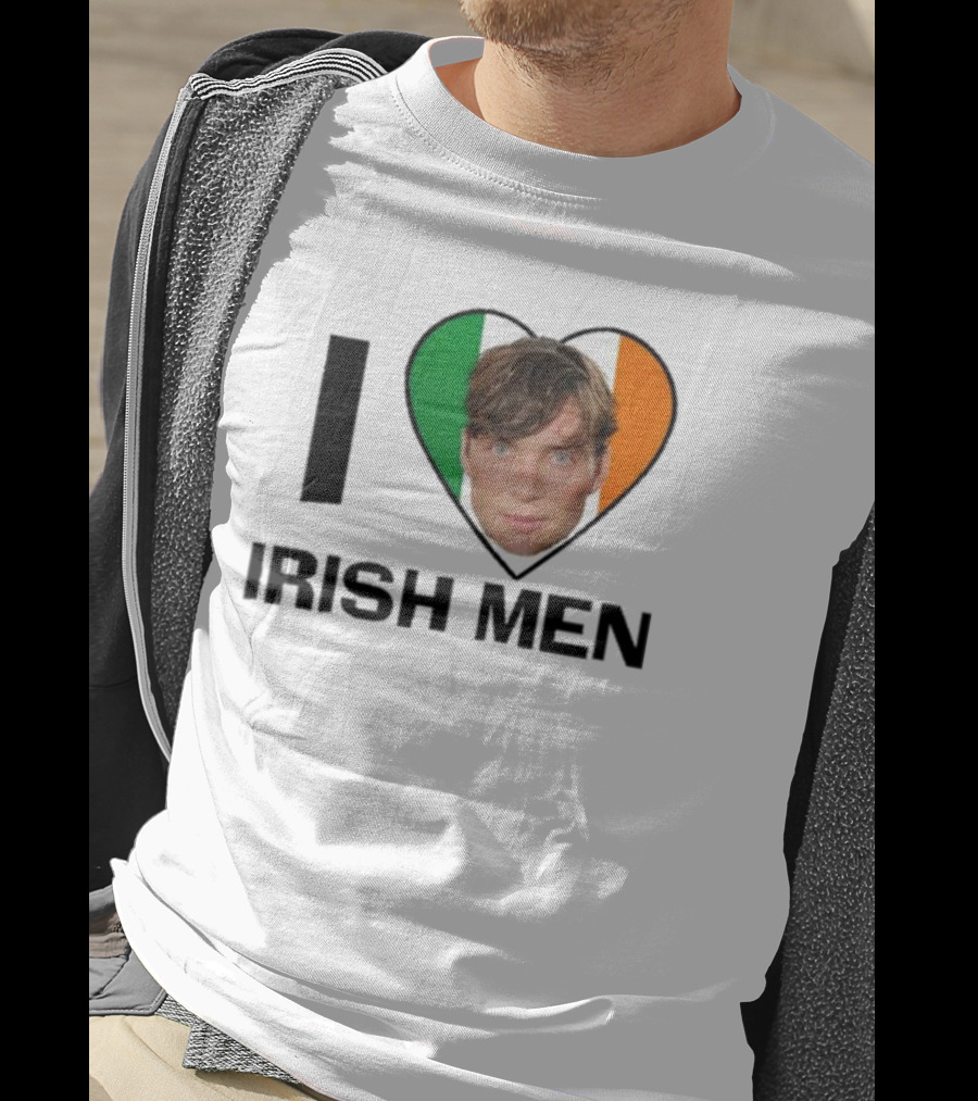 I Love Irish Men I Heart Irish Flag Cillian Murphy T-Shirt