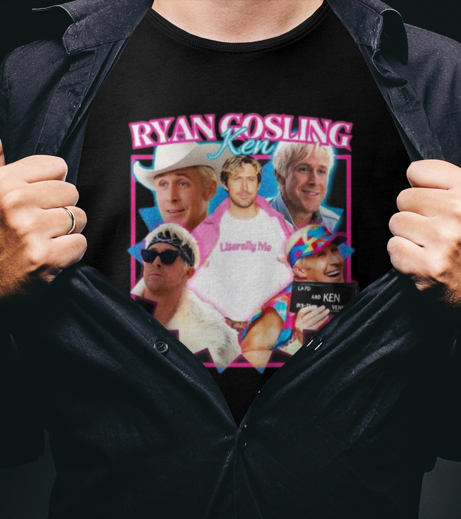 Ryan Gosling Ken Literally Me Ken Barbie Movie LAPD Ken Venice T-Shirt