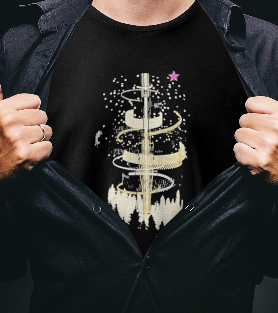 Linus Screwdriver Surrounded By Cosmic Spiral And Purple Star T-Shirt