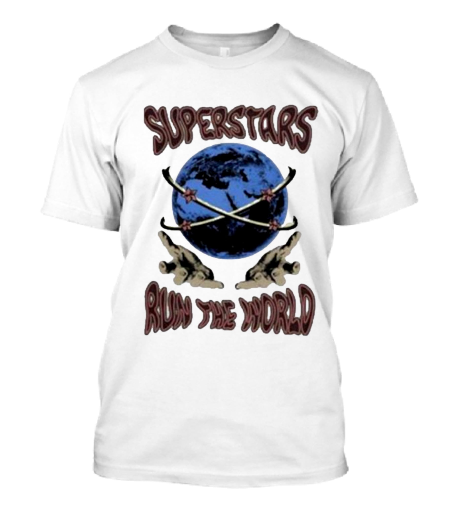 Superstars Run The World Planet T-Shirt