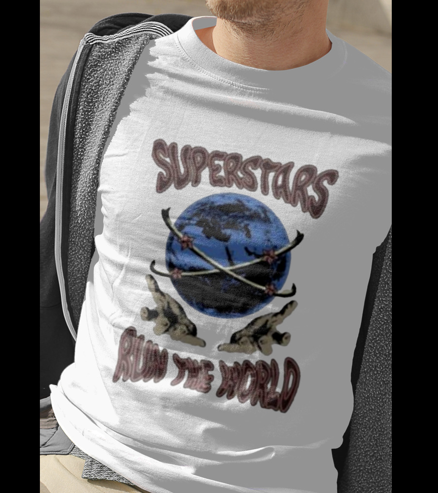 Superstars Run The World Planet T-Shirt