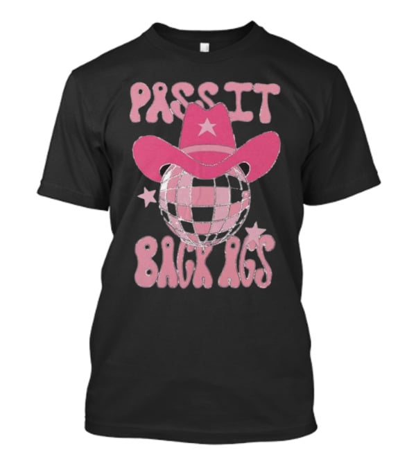 Pass It Back Ags Texas A&M Disco Cowgirl Hat And Stars T-Shirt