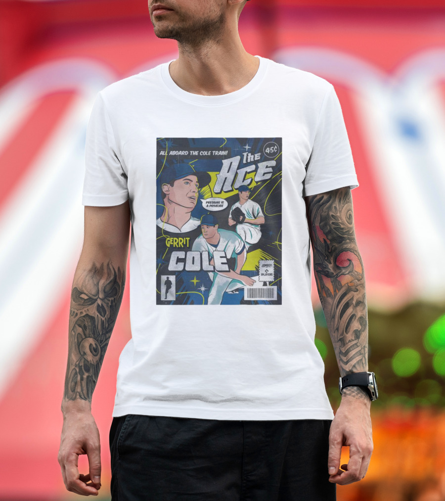 All Aboard the Cole Train The Ace Gerrit Cole Comic Cover 45c Pitcher's Privilege T-Shirt