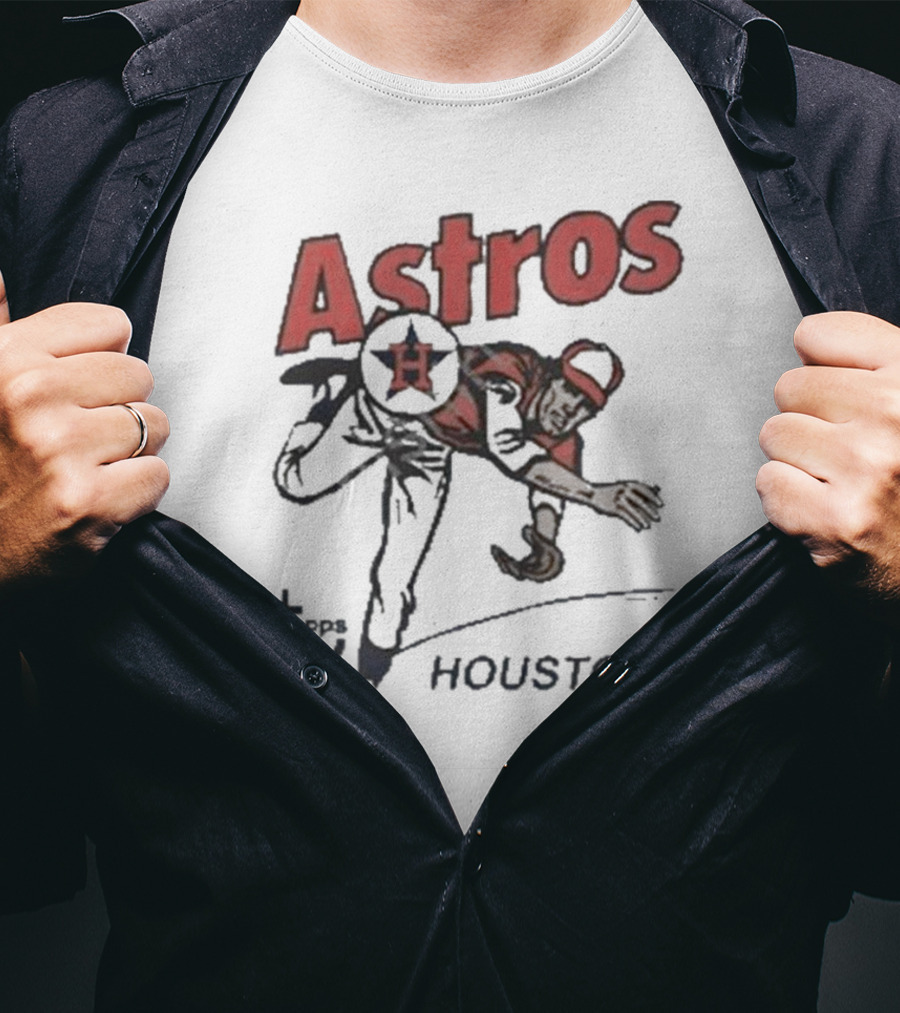 Houston Astros Topps Homage Gold Tri-Blend Vintage Pitcher T-Shirt