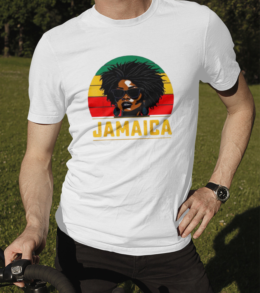 Jamaican Patriotic Women Jamaica Vintage T-Shirt