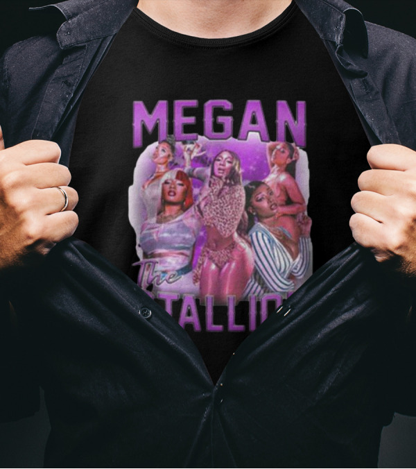 Megan Thee Stallion Bold Iconic Portrait Collage T-Shirt