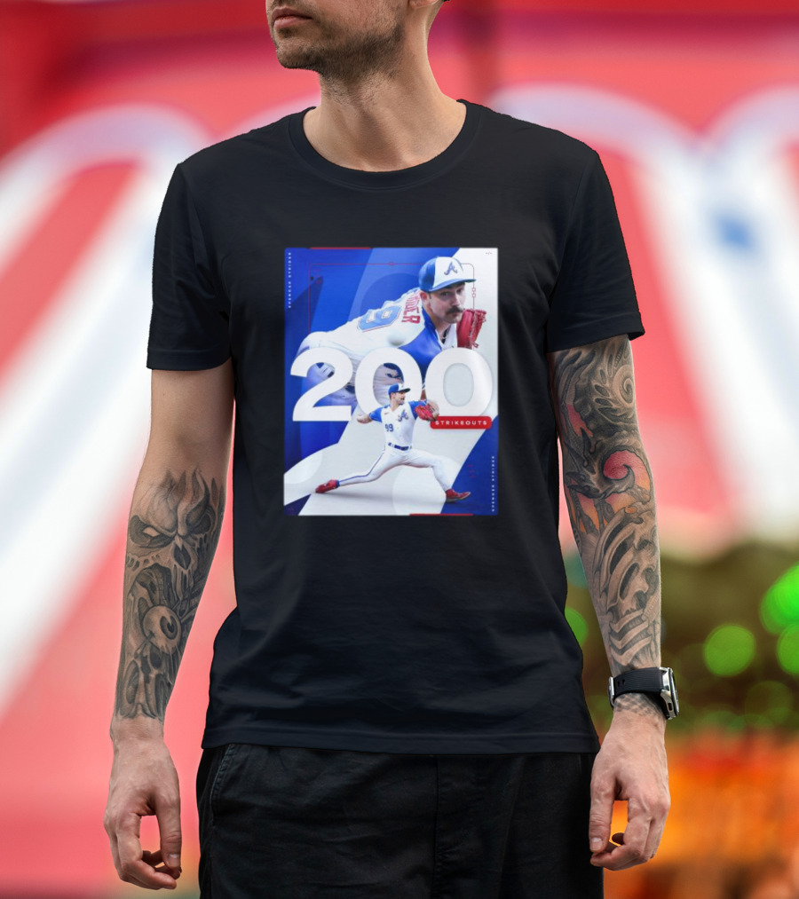 Spencer Strider 200 Strikeouts Season Braves Pitcher Milestone T-Shirt