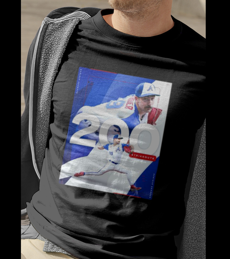 Spencer Strider 200 Strikeouts Season Braves Pitcher Milestone T-Shirt