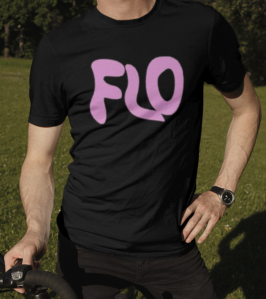 Jimmy Wearing Flo Vintage Style Pink T-Shirt