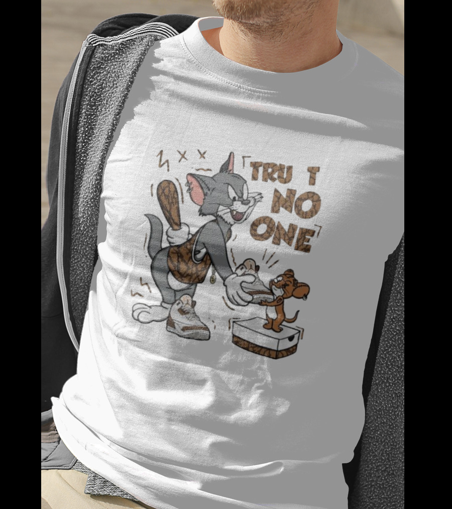 Jordan 3 Palomino Trust No One Tom And Jerry Sneakers T-Shirt