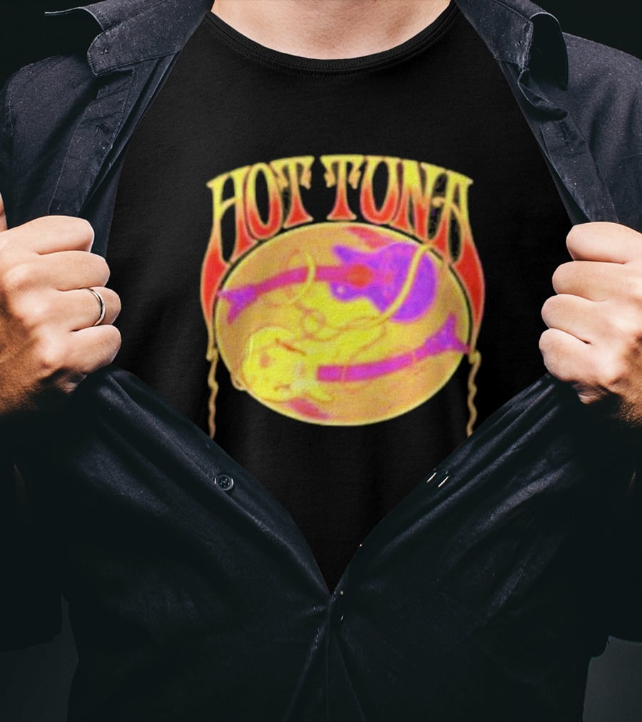 Hot Tuna Vintage Psychedelic Guitar T-Shirt
