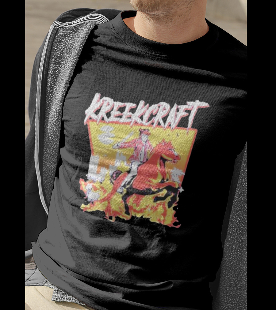 KreekCraft Fiery Horseback Adventure T-Shirt