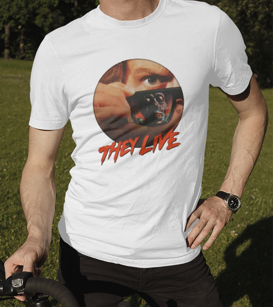 They Live Alien Sunglasses Meme Comedy T-Shirt