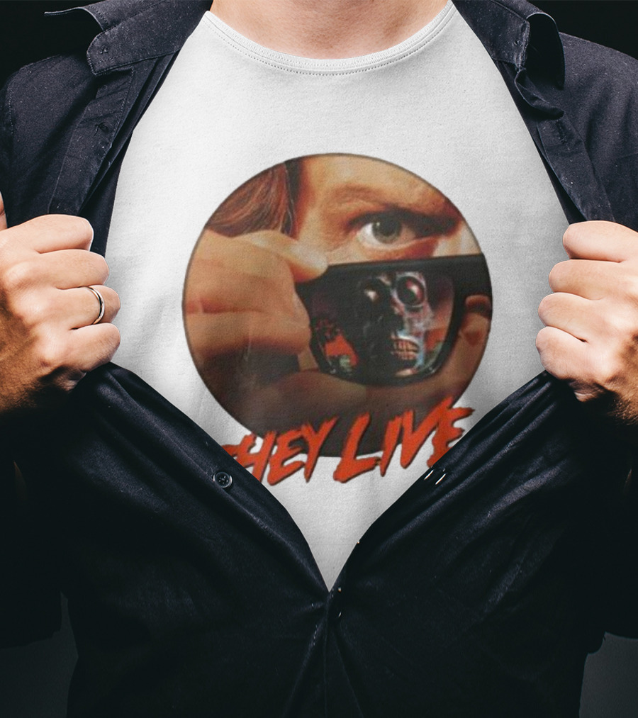 They Live Alien Sunglasses Meme Comedy T-Shirt