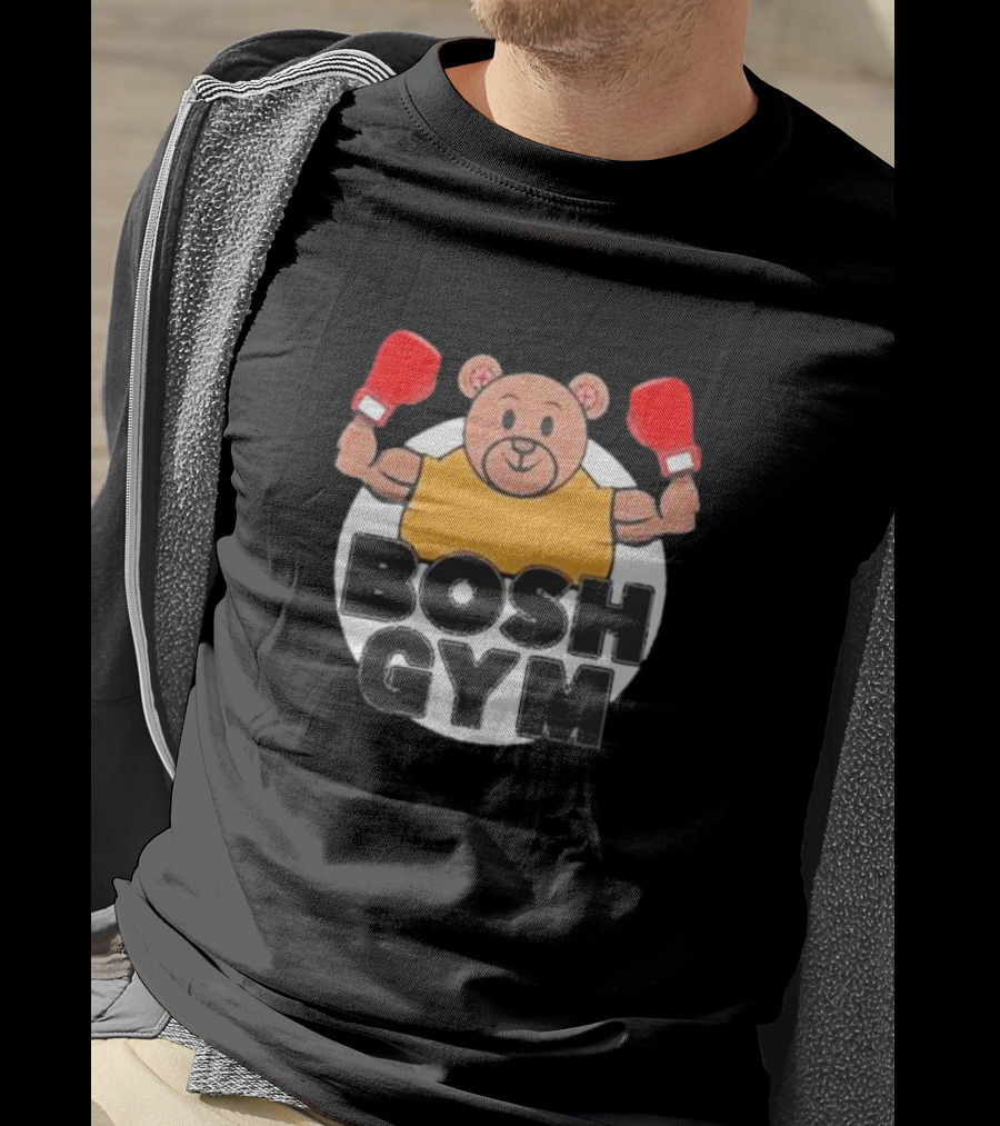 Bosh Gym Bear With Boxing Gloves T-Shirt
