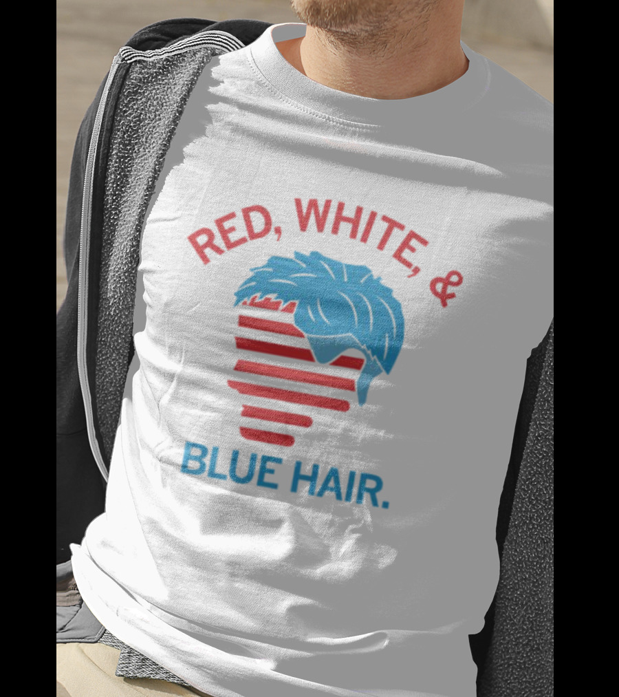 Red White And Blue Hair T-Shirt