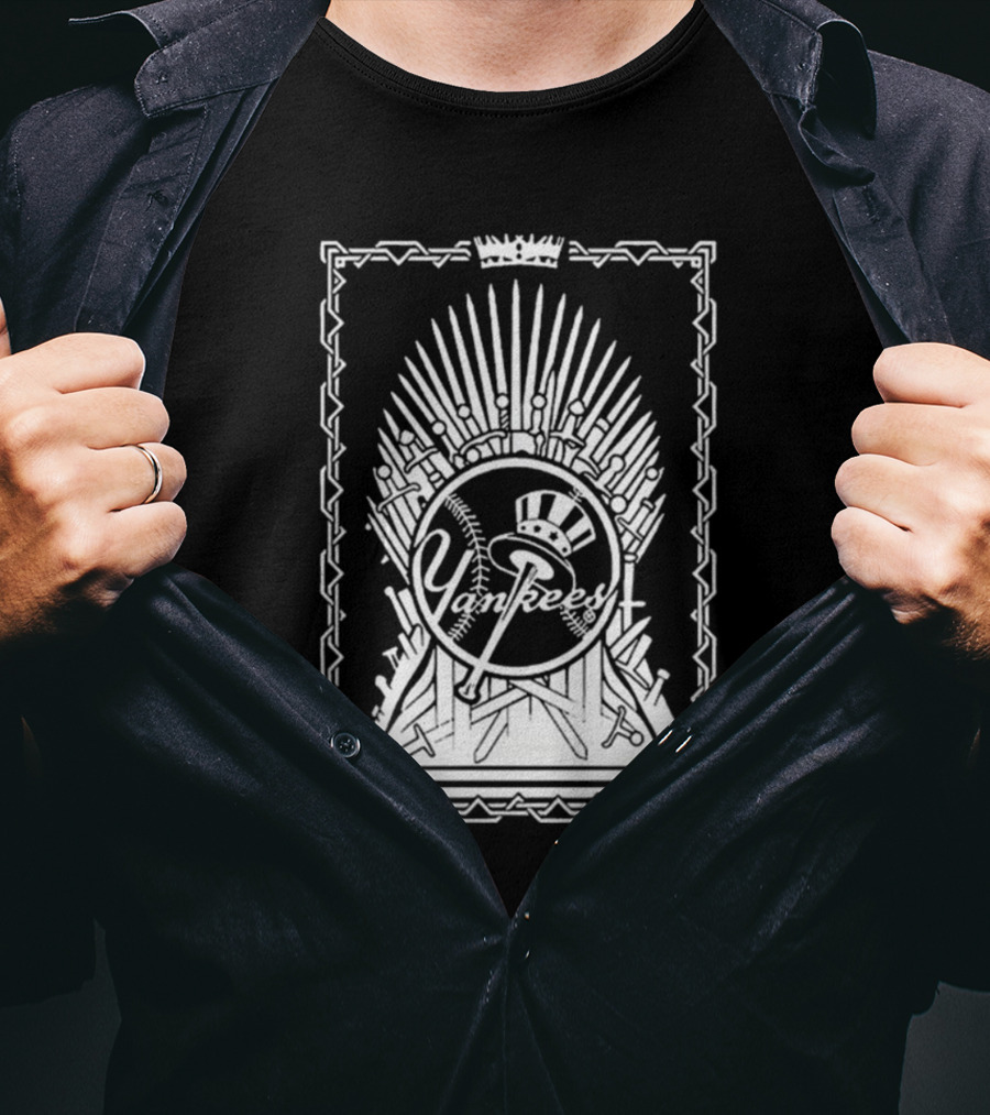 New York Yankees Game Of Thrones Yankees Iron Throne T-Shirt