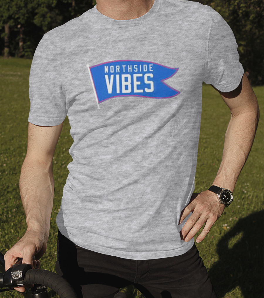 Northside Vibes Chicago Blue Flag T-Shirt