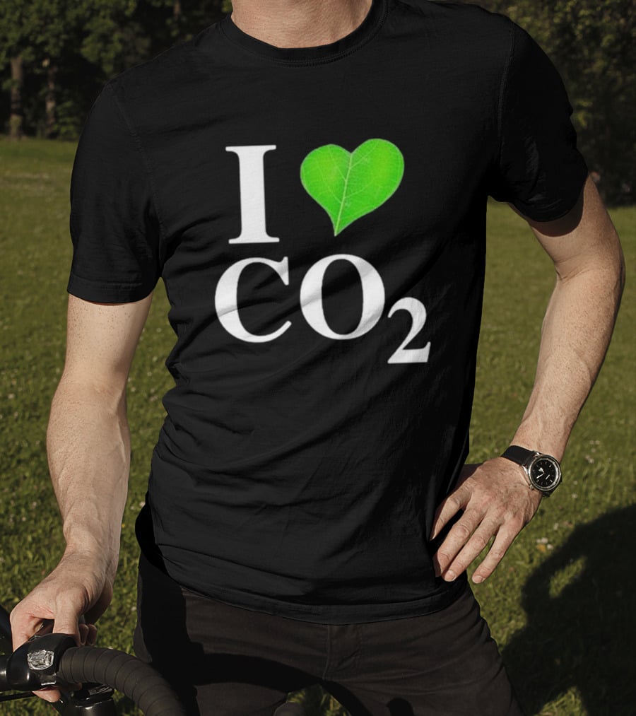 Leaf I Love CO2 Environment Statement Climate Change Awareness T-Shirt