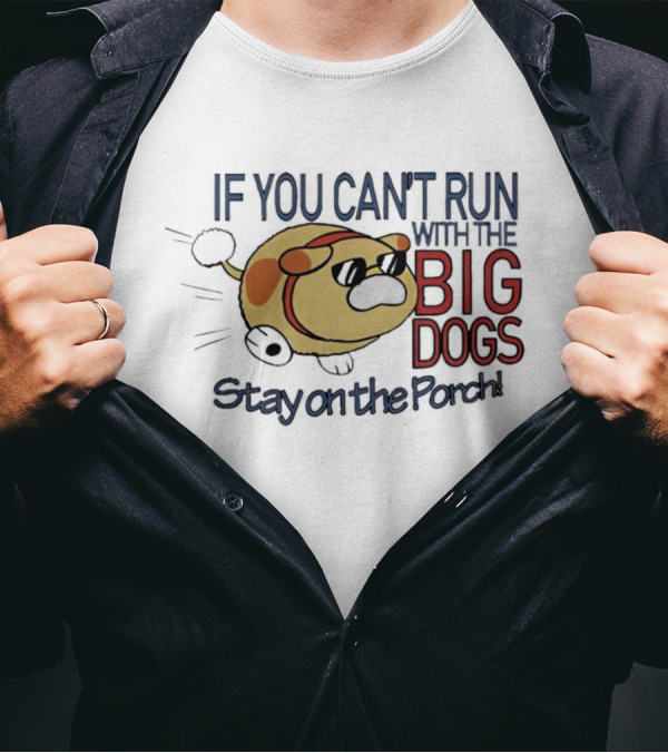 Pikmin If You Can’t Run With The Big Dogs Stay On The Porch Bulborb Wearing Sunglasses T-Shirt