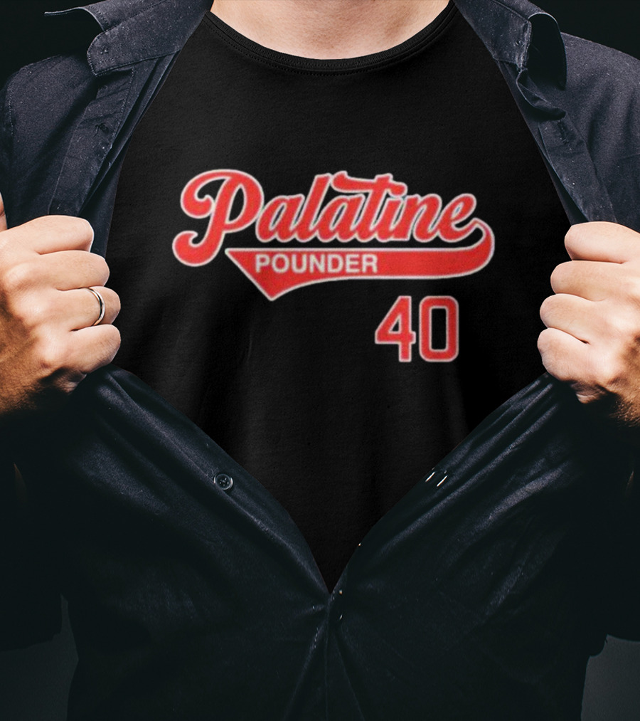 Palatine Pounder 40 Baseball T-Shirt