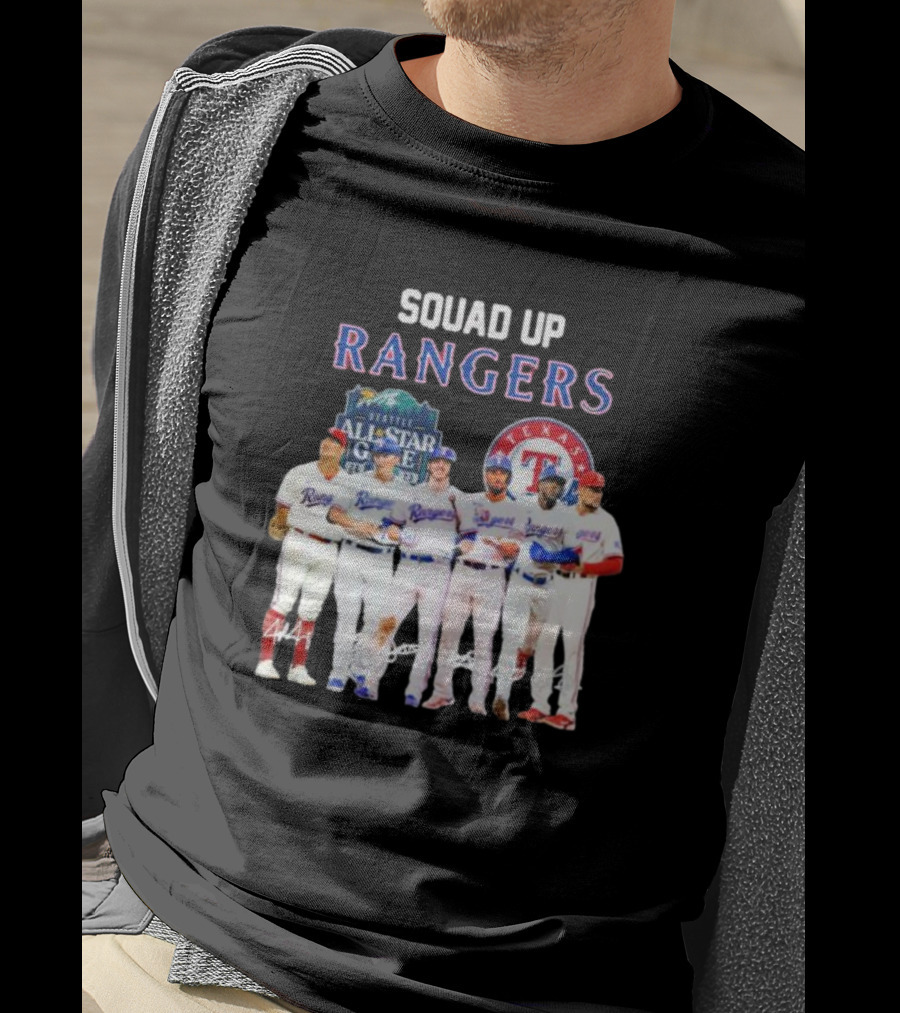 Squad Up Rangers Seattle All-Star Game Texas T-Shirt