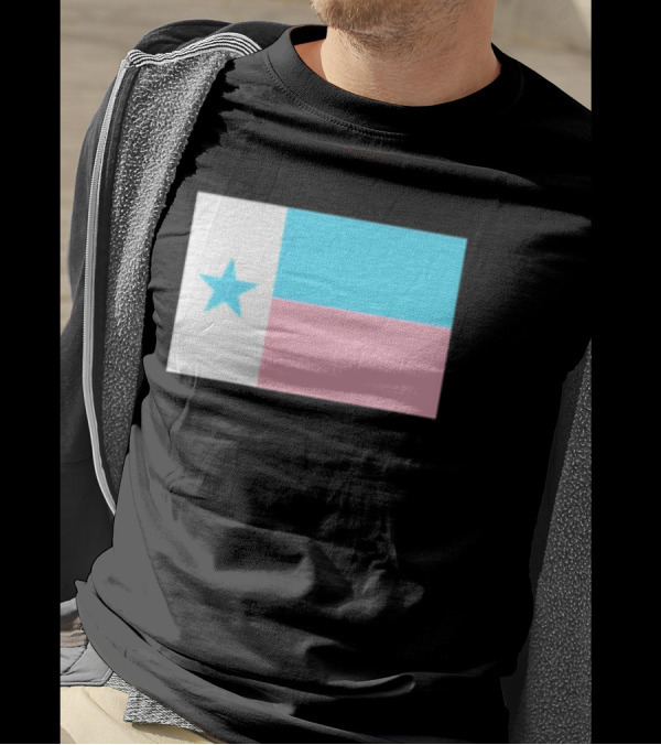 Flags Mashup Bot Texas Trans Pride Trans Texas Flag T-Shirt