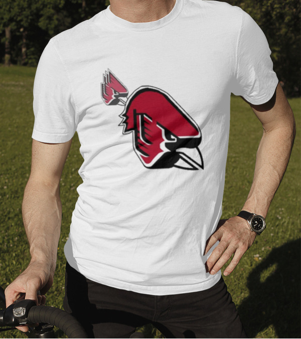 Ball State Cardinal With A Mustache Logo Concept T-Shirt