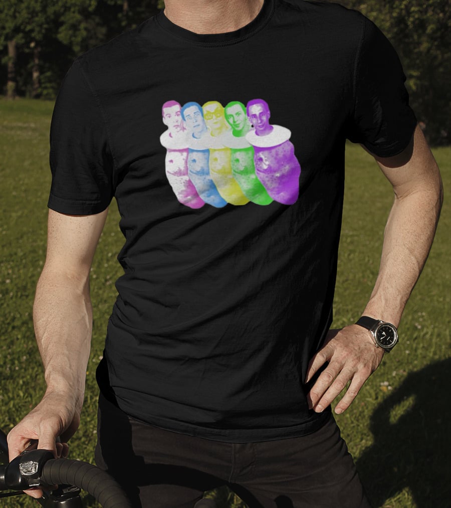 Colorful Devo Spuds Five Potato Heads T-Shirt
