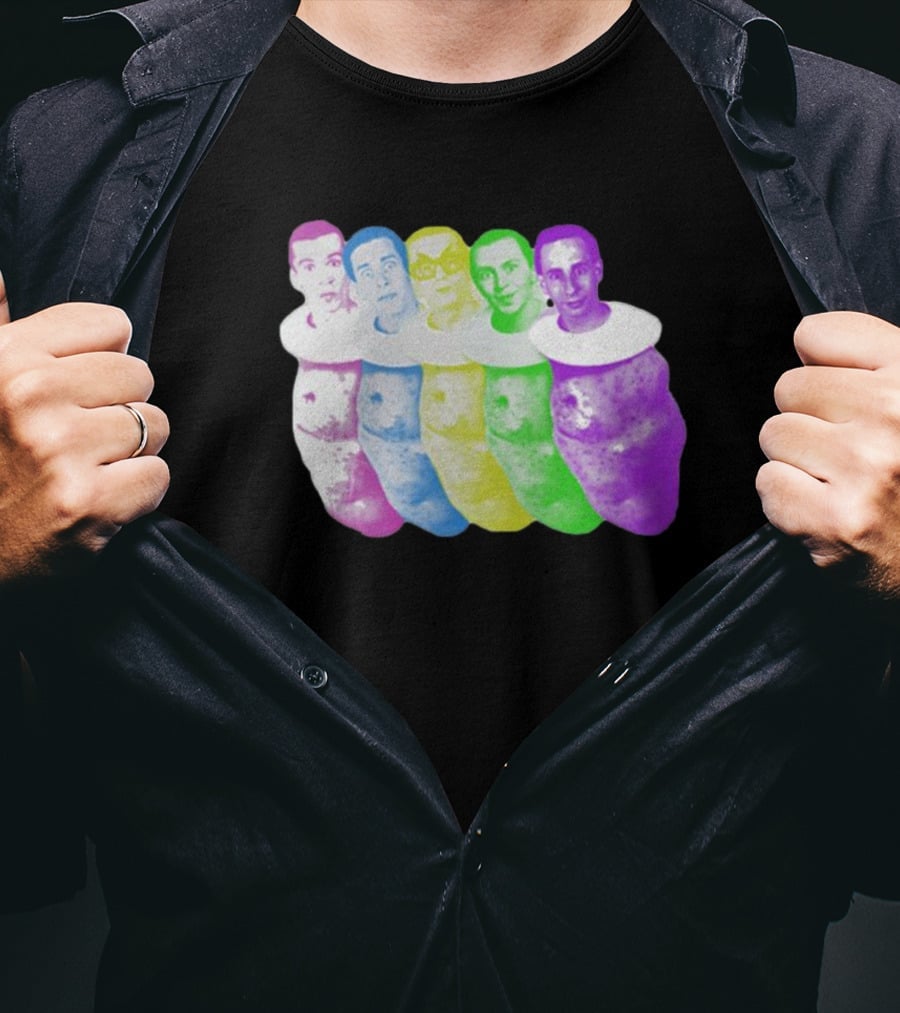Colorful Devo Spuds Five Potato Heads T-Shirt