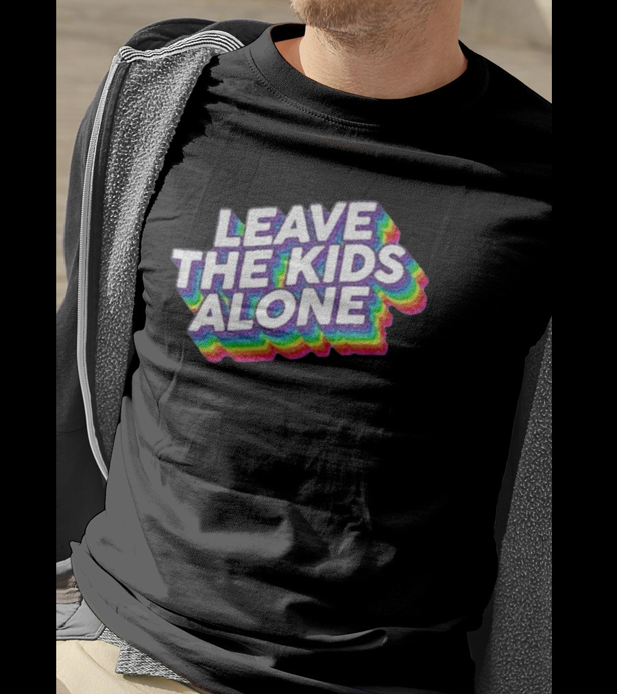 Gaysagainstgroomers Merch Leave The Kids Alone T-Shirt
