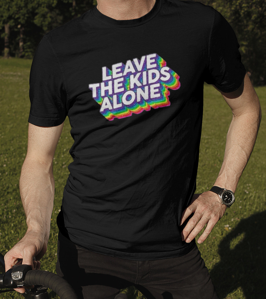 Gaysagainstgroomers Merch Leave The Kids Alone T-Shirt