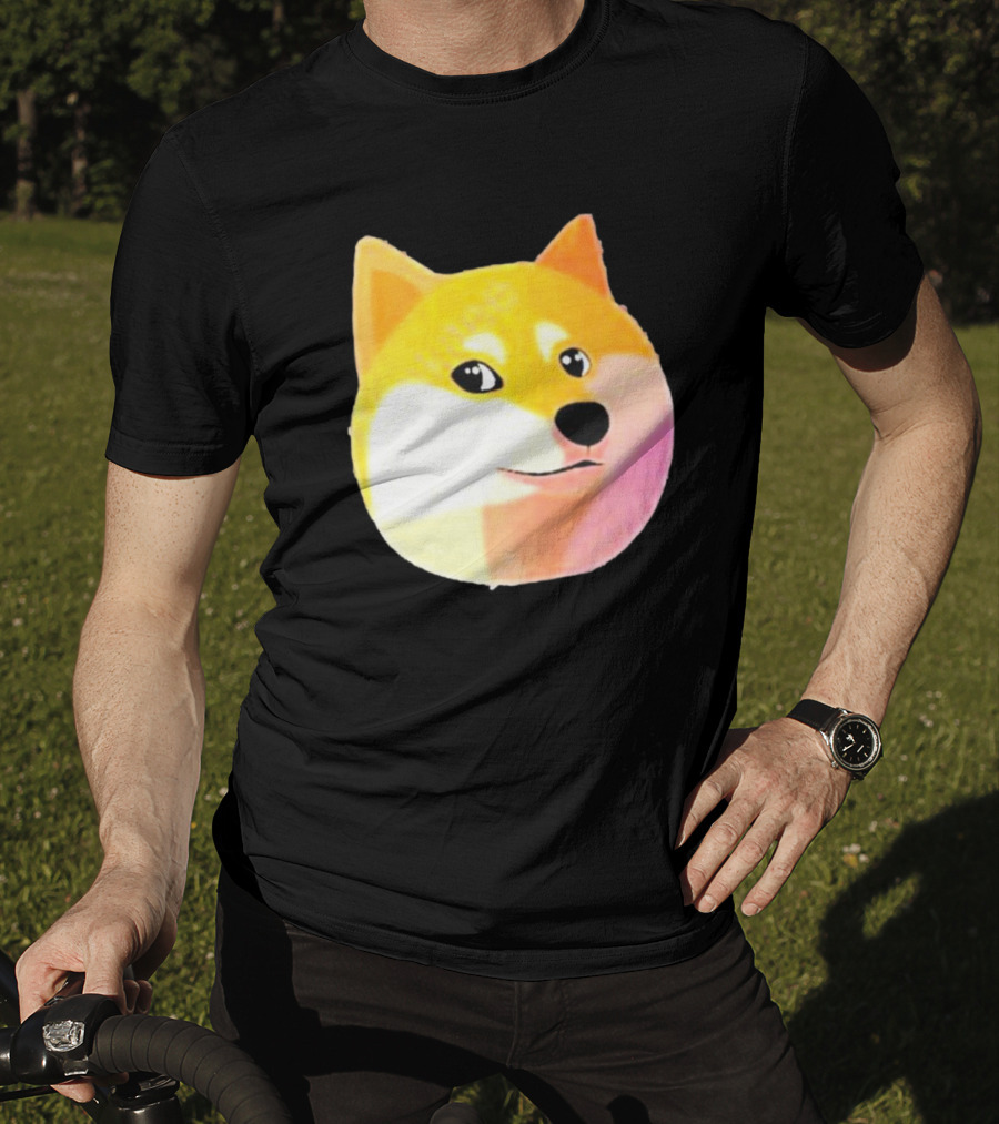 Getdoge Merch Doge Meme Coin Shiba Inu Face T-Shirt