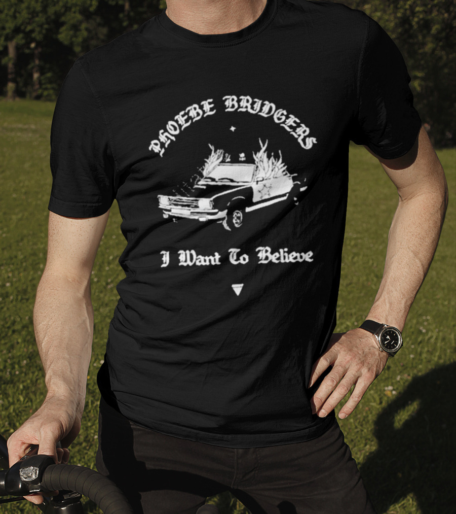 Phoebe Bridgers I Want To Believe Car Flames T-Shirt