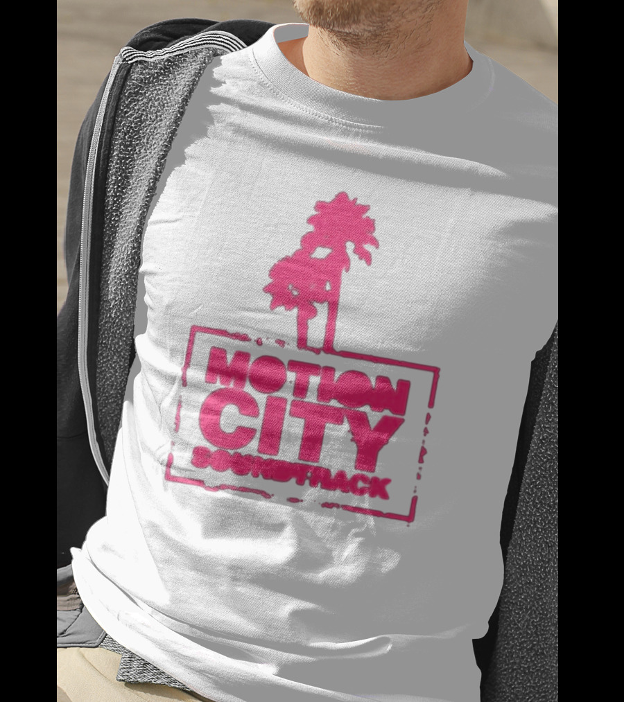 Motion City Soundtrack Pink Palm Tree T-Shirt