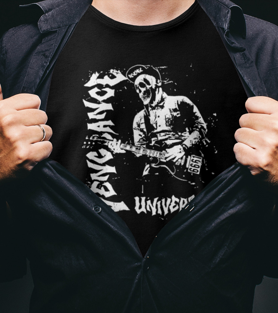 Vengeance University Skull Guitarist 1969 T-Shirt