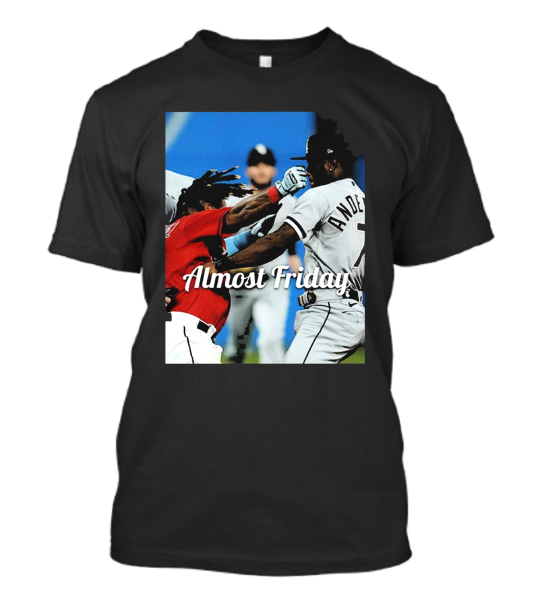 Almost Friday Baseball Knockout Action T-Shirt