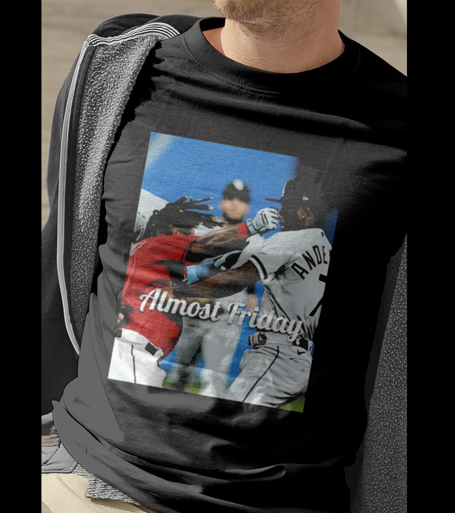 Almost Friday Baseball Knockout Action T-Shirt